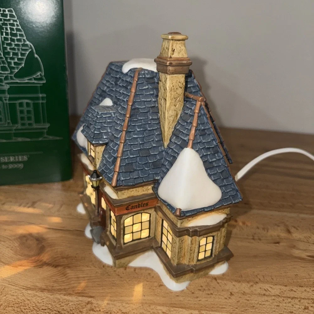 Dept. 56 -Dickens' Village Series - Village Candle Shop Building - Boxed Lighted